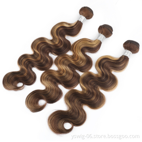 XCCOCO Body Wave Brazilian Hair Weave Bundles, Virgin Human Hair Weaves Virgin Cuticle Aligned Hair 3 Bundles